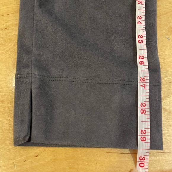 Seductive Sabrina Gray Faux Suede Leggings Pants Size EU 38 US 8 - Picture 9 of 9
